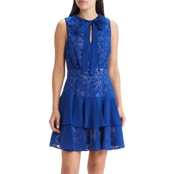 Ted Baker Timmia Bow-Neck Minidress - Ted Baker Size 5 // US Size 10-12 - Picture 1 of 16